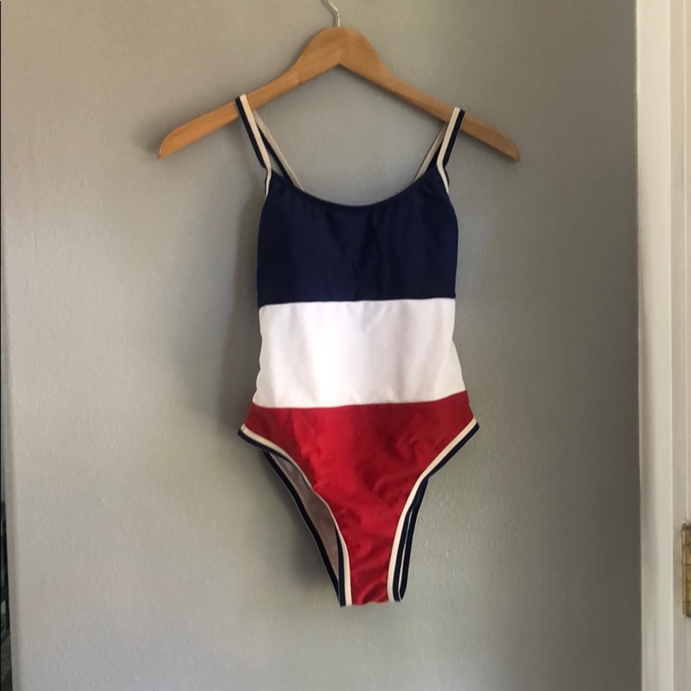 Red white and blue one piece